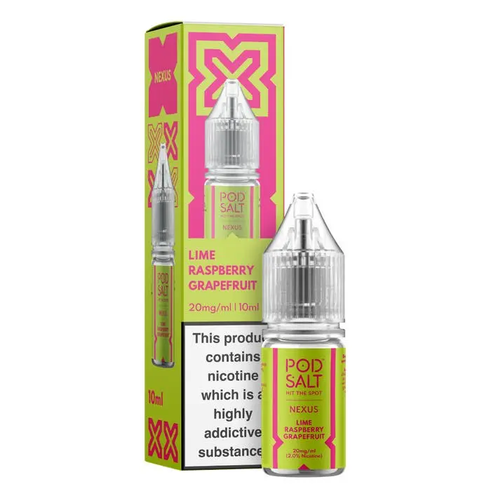 Lime Raspberry Grapefruit (Citrus Mix) Nic Salt E-Liquid by Pod Salt Nexus 10ml