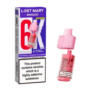 Strawberry Raspberry Blackberry Lost Mary BM6000 Refill