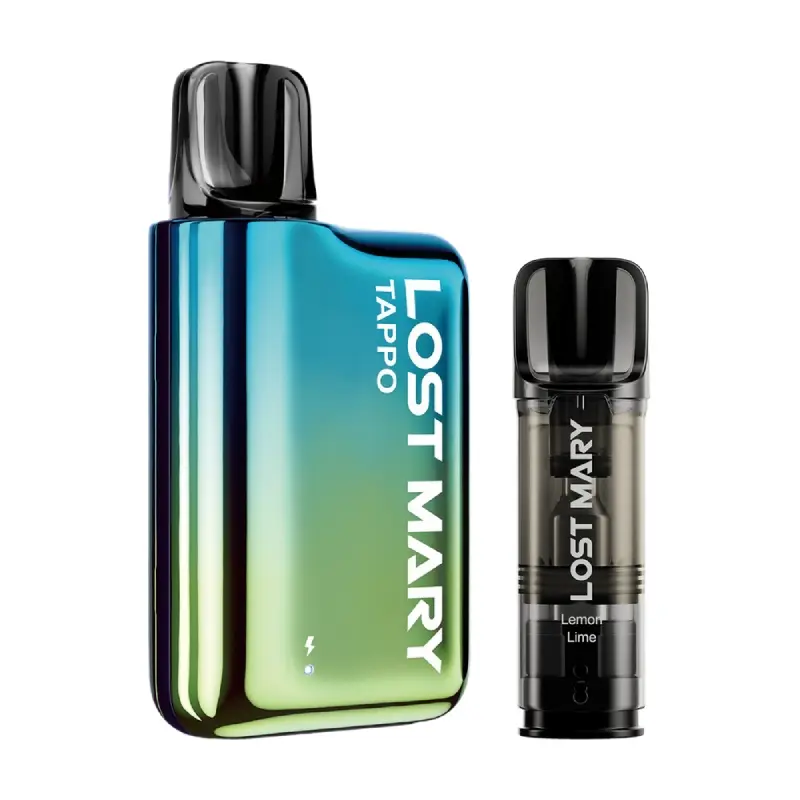 Blue Green Kit | Lemon & Lime Lost Mary Tappo Prefilled Pod Kit