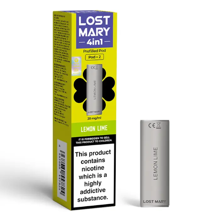 Lemon Lime Lost Mary 4 in 1 Prefilled Pods