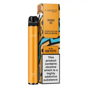 Nerd Bar Disposable Pen - Mango Ice - 20mg (650 Puff)