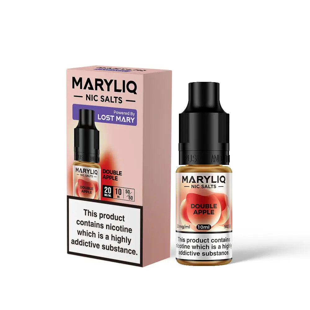 Double Apple Nic Salt E-Liquid by Maryliq Salts 10ml