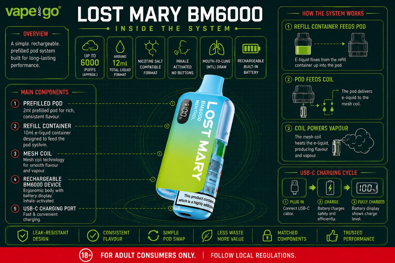 Lost Mary BM6000 pod kit