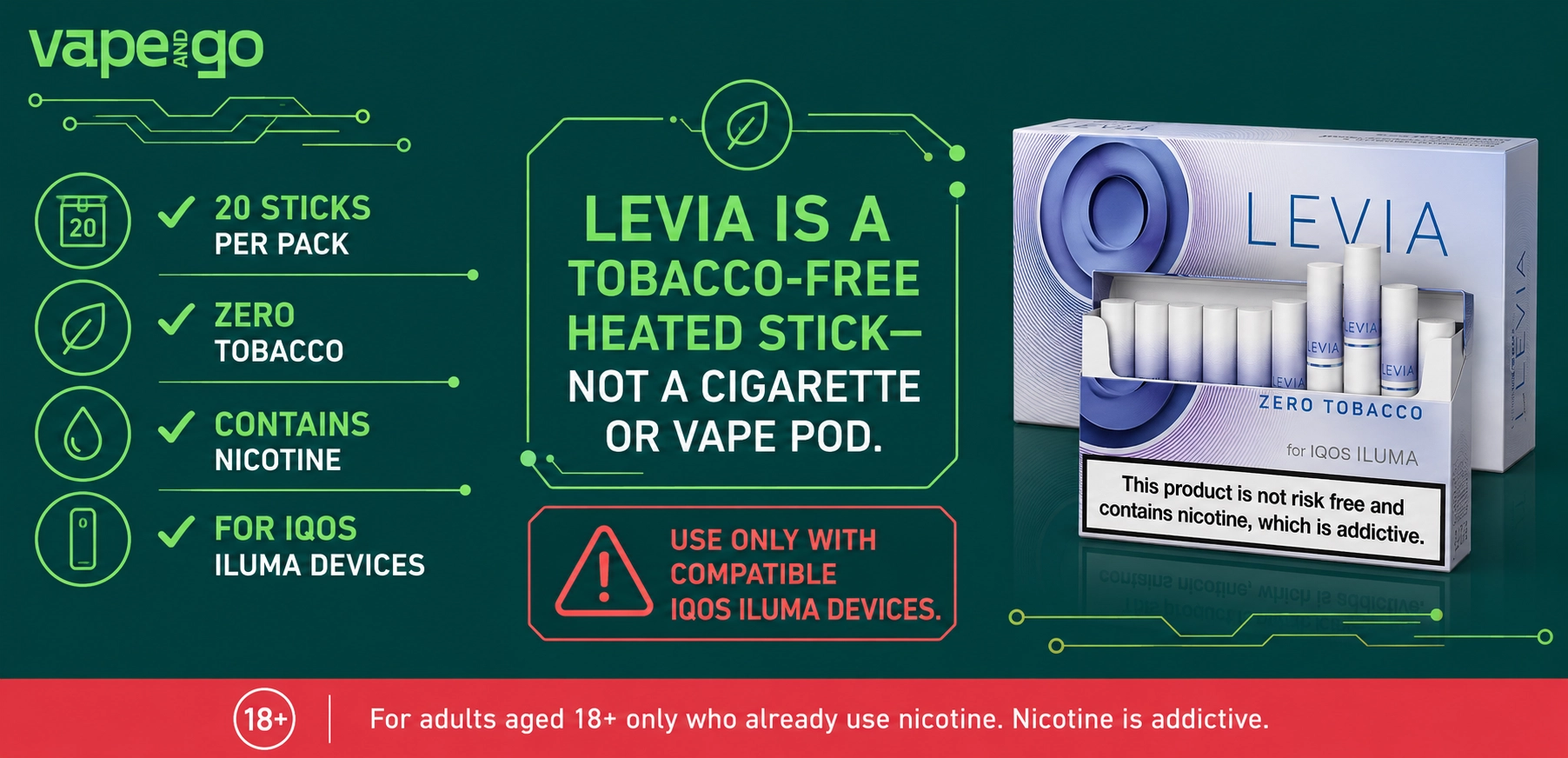IQOS Levia Zero Tobacco Sticks 