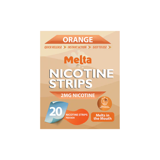  Melta Orange Nicotine Strips 2mg 