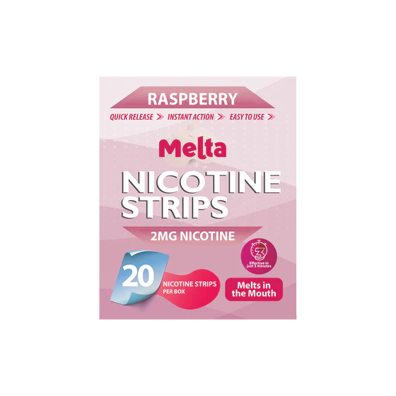  Melta Raspberry Nicotine Strips 2mg 