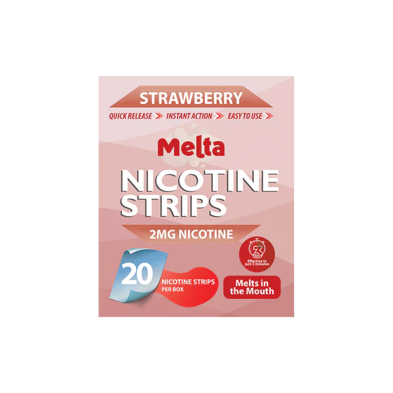  Melta Strawberry Nicotine Strips 2mg 