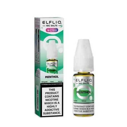 Menthol Nic Salt E-Liquid by Elf Bar Elfliq Salts 10ml