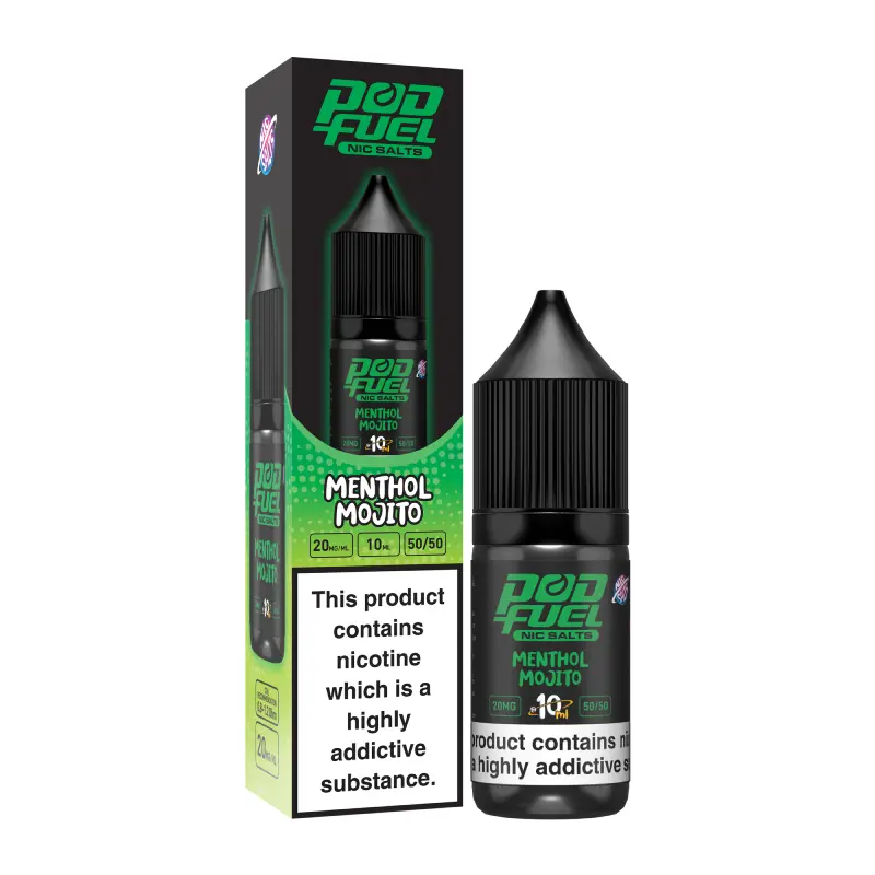 Menthol Mojito Nic Salt E-liquid by Pod Fuel Nic Salt 10ml 