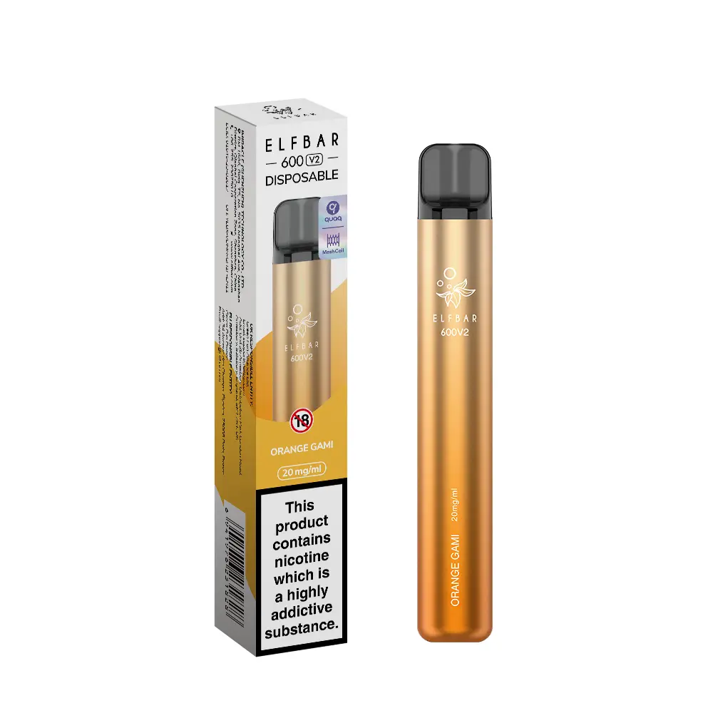 Elf Bar 600 V2 Disposable Vape - Orange Gami| Vape and Go