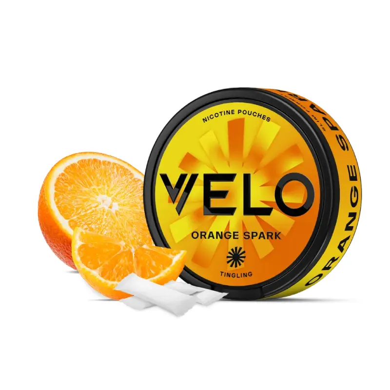  Orange Spark Slim Nicotine Pouches by Velo 