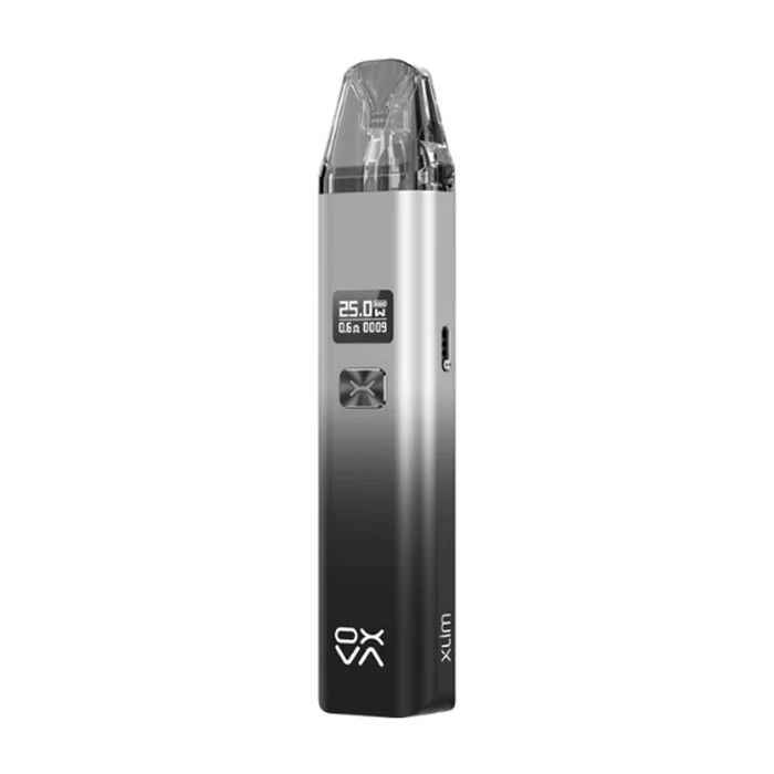 OXVA Xlim Vape Kit - Shiny Silver Black | Vape and Go