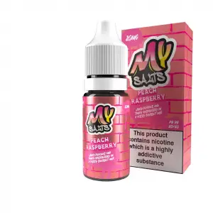 Peach Raspberry Nic Salt E-Liquid by My E Liquids 10ml