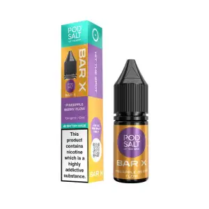 Pineapple Berry Flow Nic Salt E-Liquid by Pod Salt Bar X 10ml