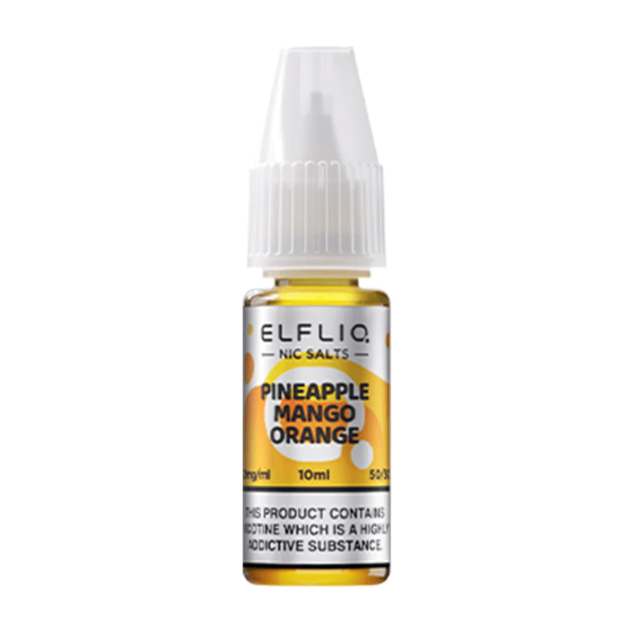  Pineapple Mango Orange Nic Salt E-Liquid by Elf Bar Elfliq Salts 10ml 