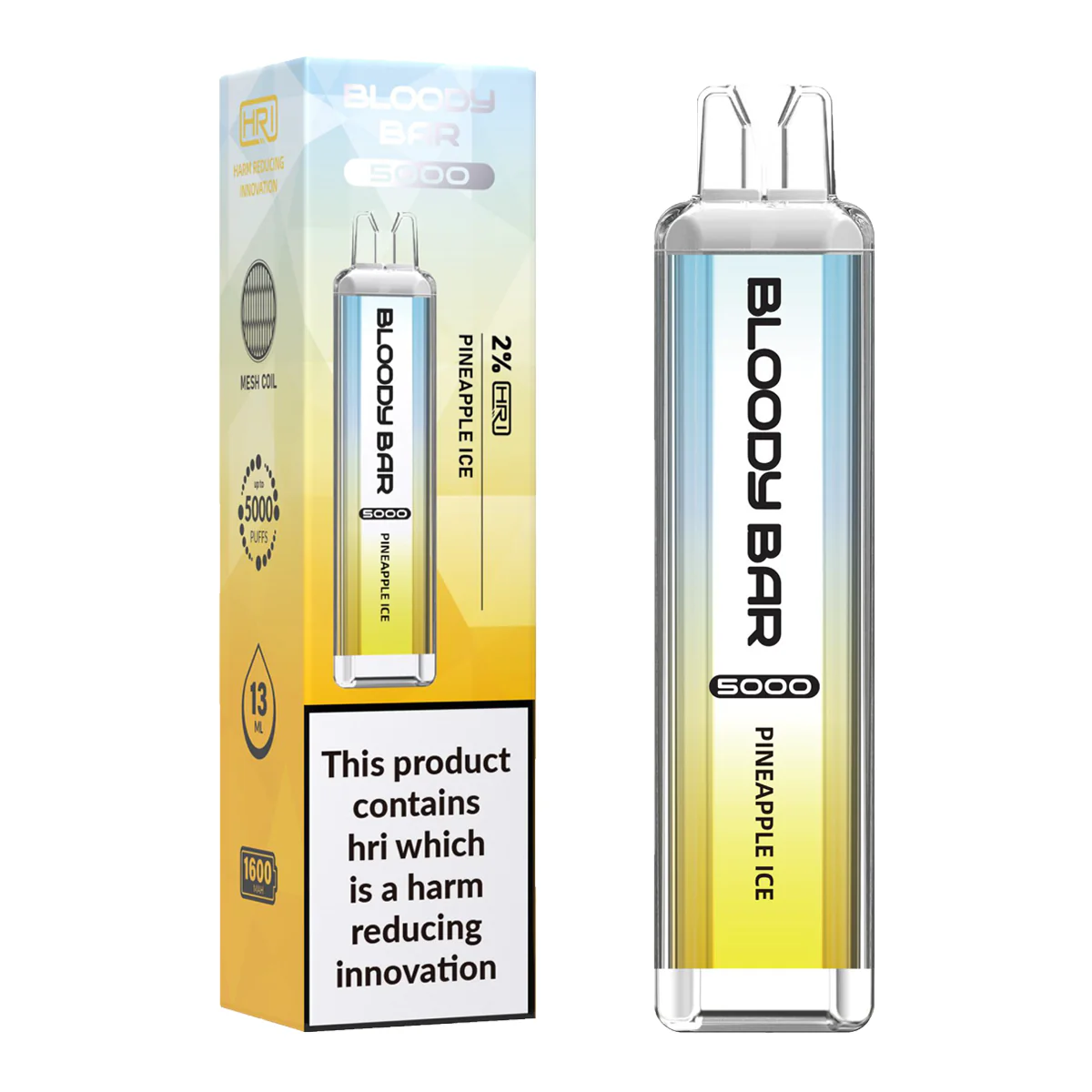 Pineapple Ice Bloody Bar 5000 Puffs Disposable Vape