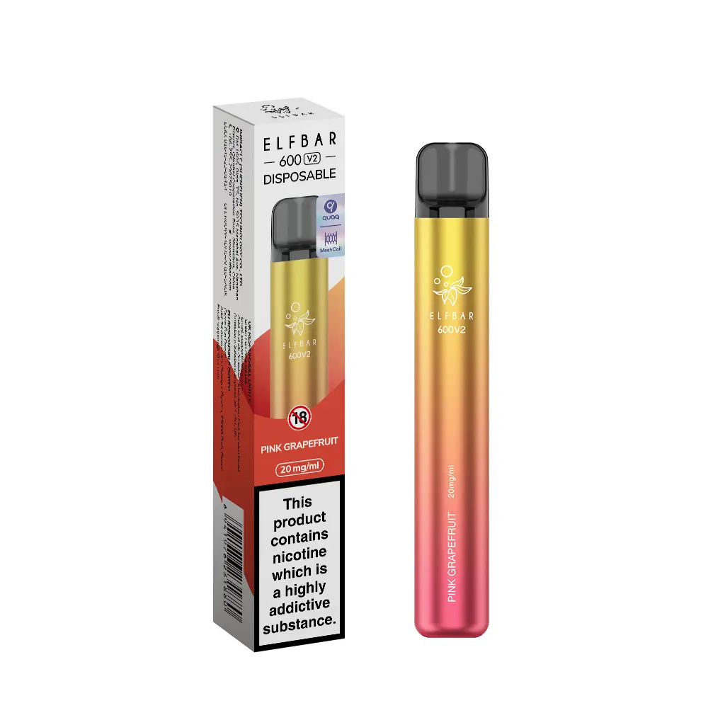 Pink Grapefruit | Elf Bar 600 V2 Disposable Vape 20mg