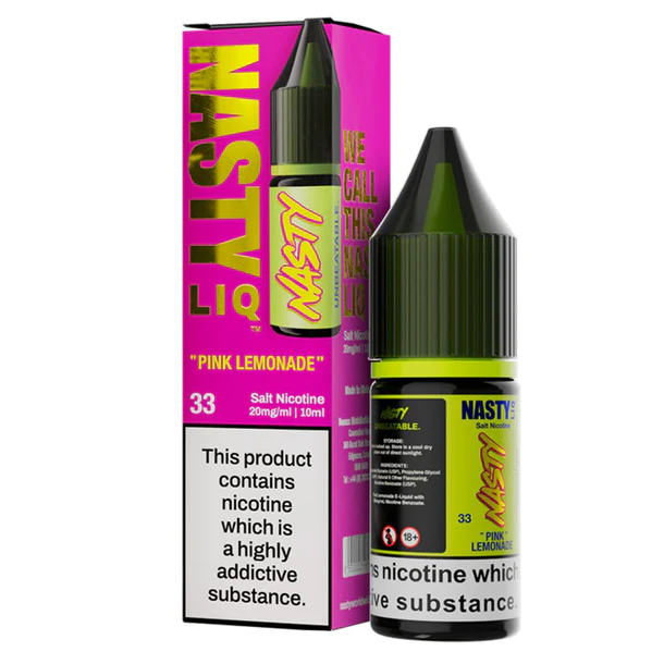 Pink Lemonade Nic Salt E-Liquid by Nasty Liq Salts 10ml