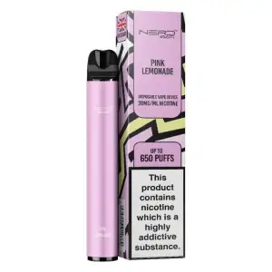 Nerd Bar Disposable Pen - Pink Lemonade - 20mg (650 Puff)