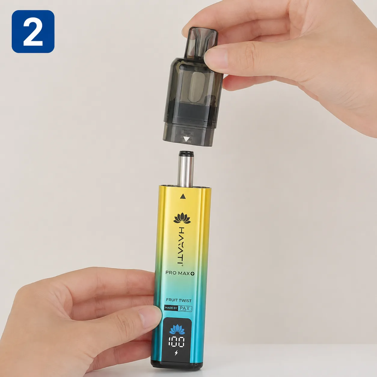 Placing the Pod in the Hayati Pro Max Plus