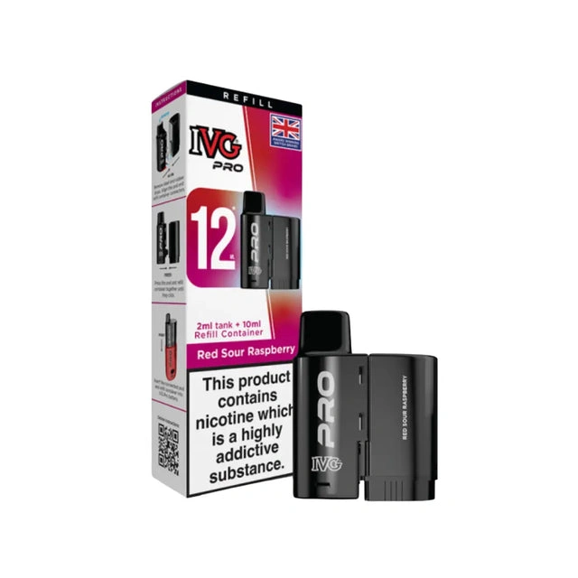 IVG Pro 12 Prefilled Pod - Red Sour Raspberry | 10mg