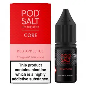 Red Apple Ice Nic Salt E-Liquid by Pod Salt 10ml