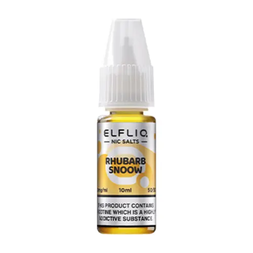  Rhubarb Snoow Nic Salt E-liquid by Elfliq Nic Salt by Elf Bar 10ml 