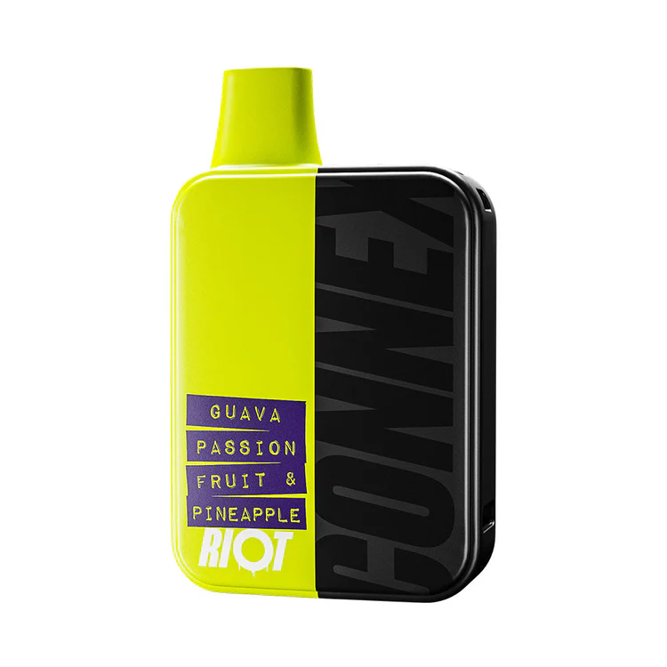 Riot Connex Disposable Vape Pod Kit - Guava Passionfruit & Pineapple | Light Green