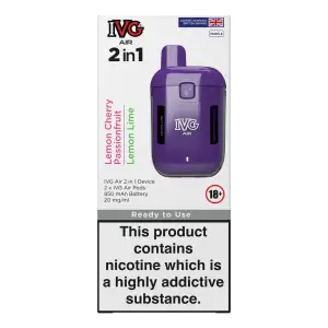 Purple(2 in 1) IVG Air 2 in 1  Starter Kits & Pods
