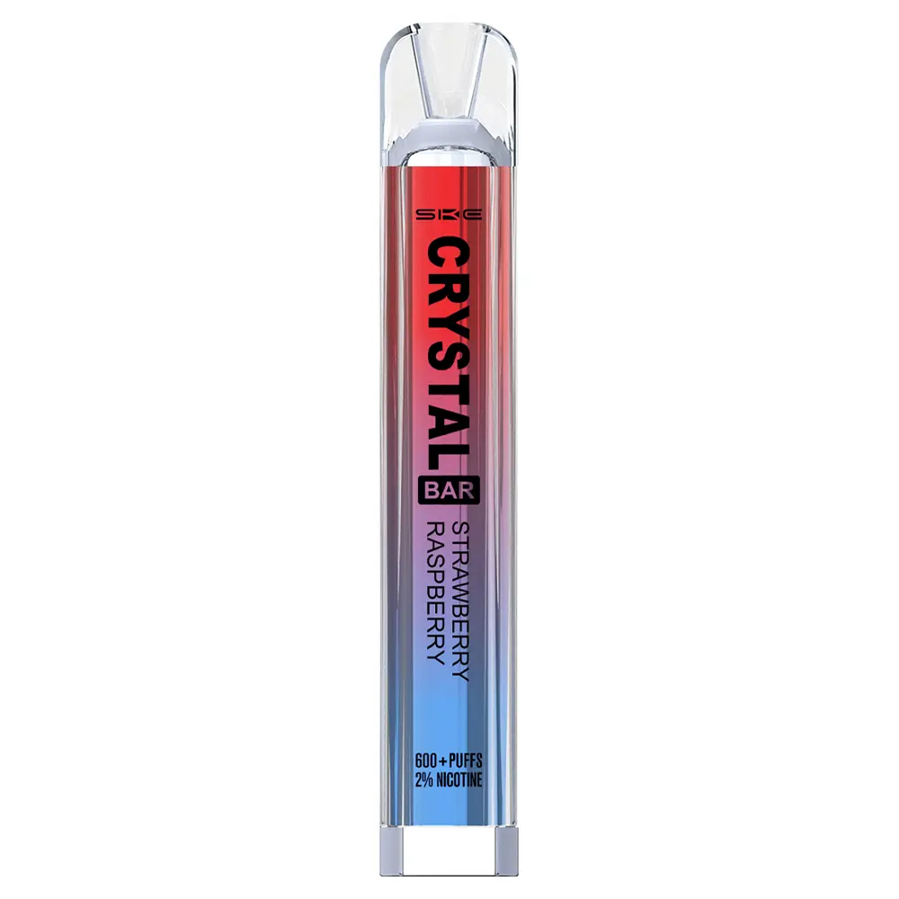  Strawberry Raspberry Crystal Bar 600 Disposable Vape by SKE 