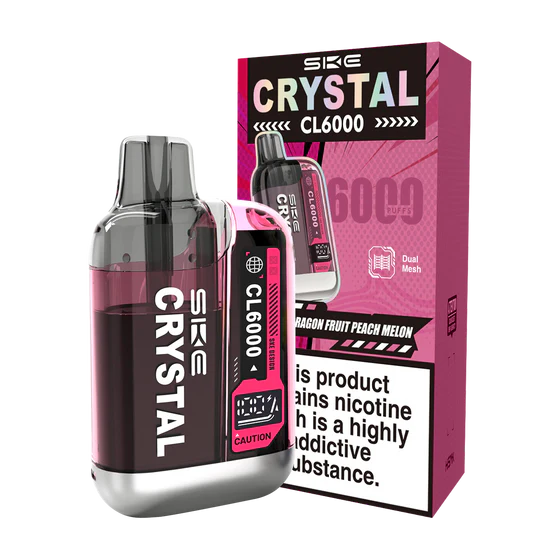 Dragon Fruit Peach Melon SKE Crystal CL6000 Disposable Vape