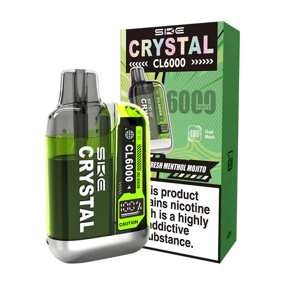 Fresh Menthol Mojito SKE Crystal CL6000 Disposable Vape