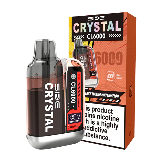 Peach Mango Watermelon SKE Crystal CL6000 Disposable Vape