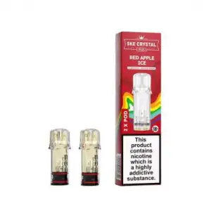 Red Apple Ice Ske Crystal Plus Prefilled Pods (Pack 2)