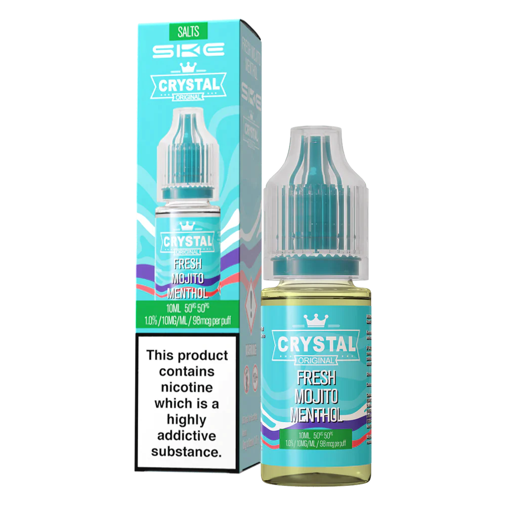 Fresh Mojito Menthol Nic Salt E-Liquid by SKE Crystal Original 10ml