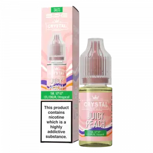 Juicy Peach Nic Salt E-Liquid by SKE Crystal Original 10ml