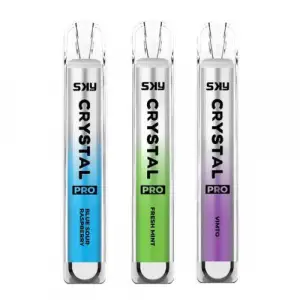 Crystal Bar Pro Disposable Vape by SKY - Blue Razz Lemonade - 20mg (600 Puff)