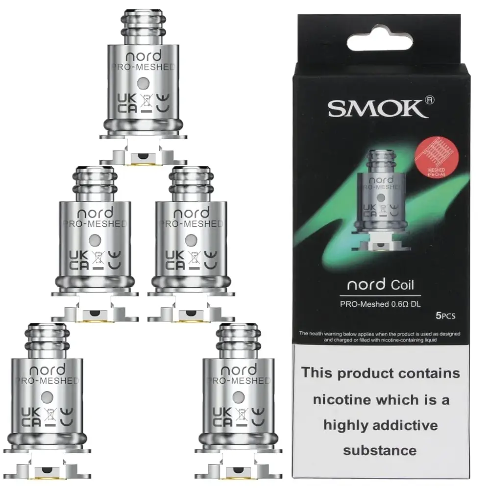  SMOK Nord Replacement Coils - Pro Meshed 0.6 Ohm DL (5 Pack) 