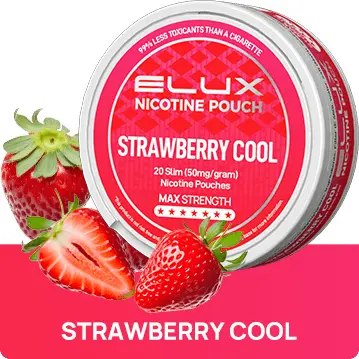 Strawberry Cool Nicotine Pouches by Elux