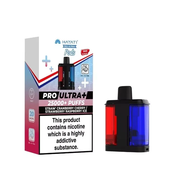 Hayati Pro Ultra Plus Pods - Strawberry Cranberry Cherry / Strawberry Raspberry Ice