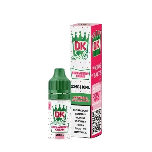  Strawberry Cream Nic Salt E-Liquid by Donut King DK Salts 10ml 