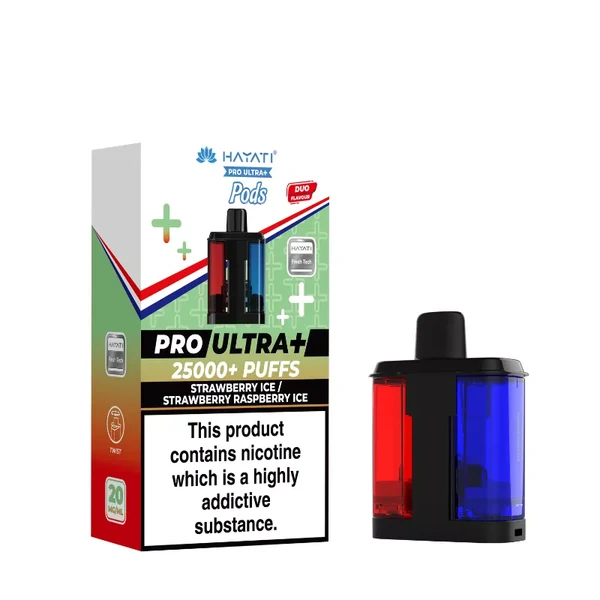 Hayati Pro Ultra Plus Pods - Strawberry Ice / Strawberry Raspberry Ice