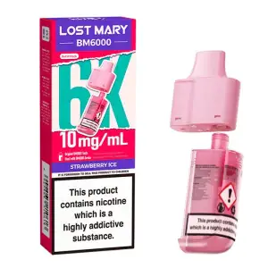Lost Mary BM6000 Pods - Strawberry Ice | 10mg