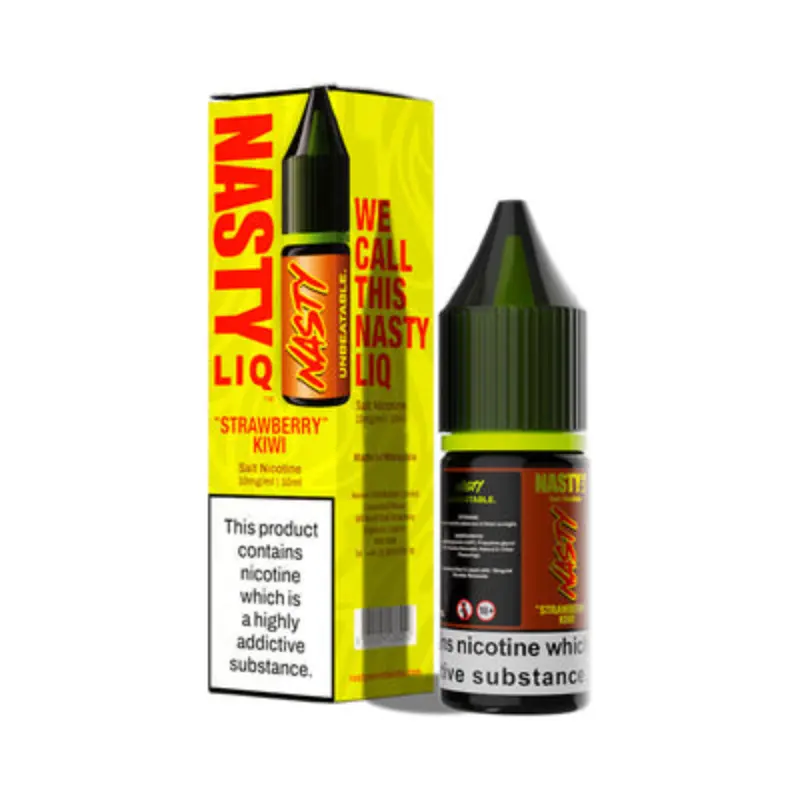 Strawberry Kiwi Nic Salt E-Liquid by Nasty Liq 10ml 