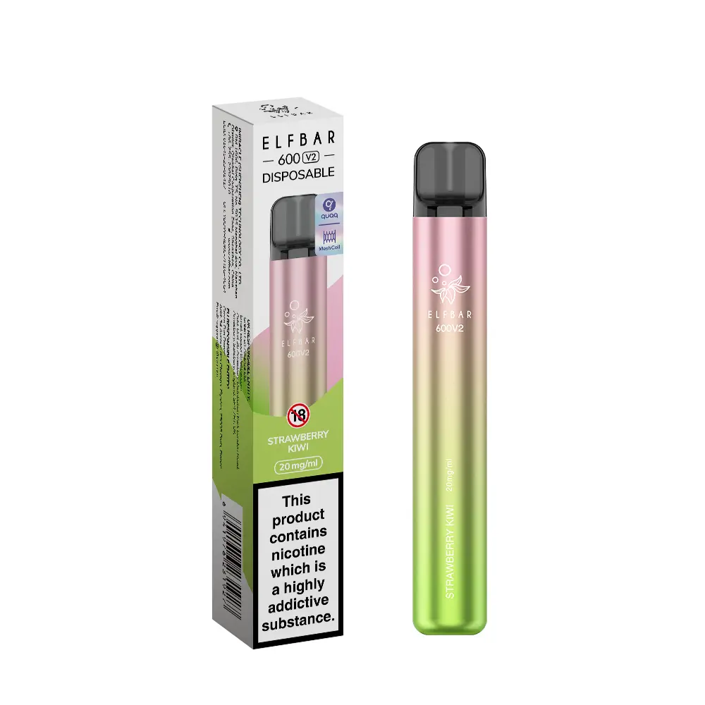 Strawberry Kiwi | Elf Bar 600 V2 Disposable Vape 20mg