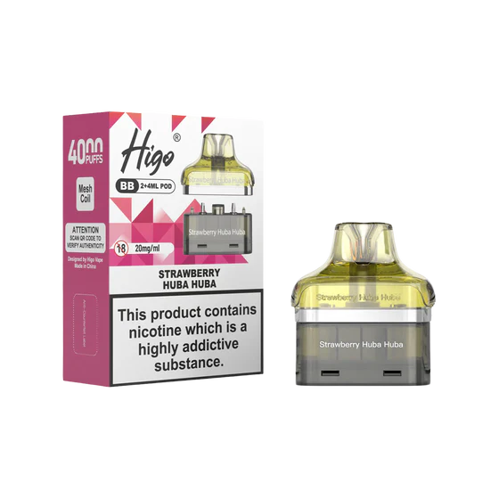 Strawberry Huba Huba Higo BB 4000 Prefilled Pod