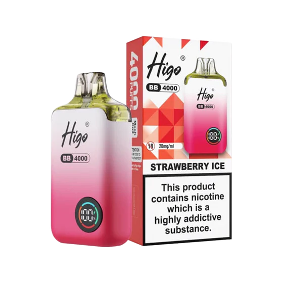 Higo BB 4000 Prefilled Pod Kit - Strawberry Ice