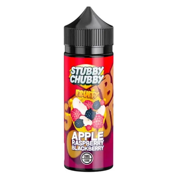  Apple Raspberry Blackberry Shortfill E-liquid by Stubby Chubby 100ml 