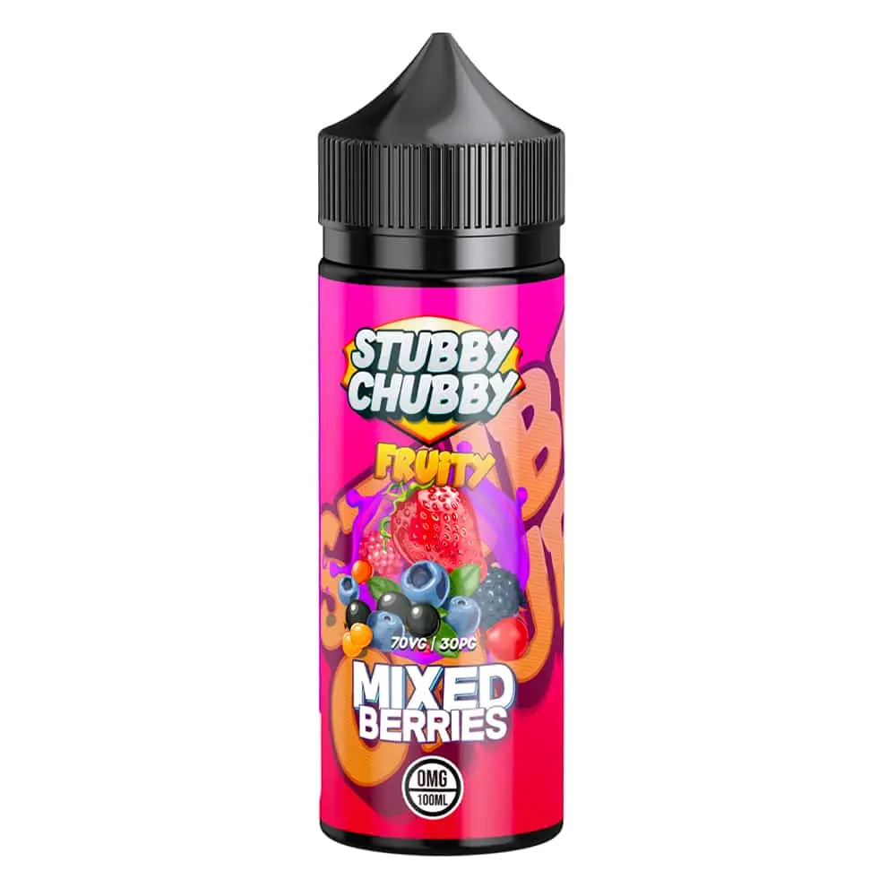  Mixed Berries Shortfill E-liquid by Stubby Chubby 100ml 