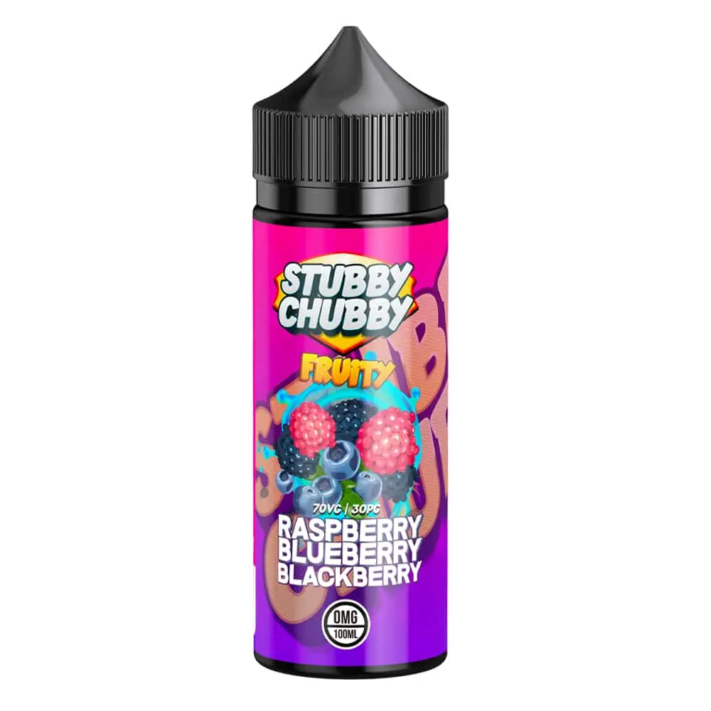 Raspberry Blueberry Blackberry Shortfill E-liquid by Stubby Chubby 100ml